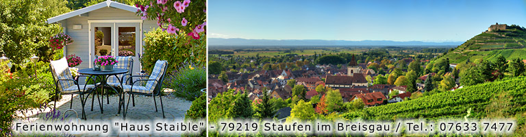 Ferienwohnung in Staufen im Breisgau / Südlicher Schwarzwald